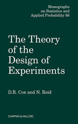 The Theory of the Design of Experiments (8190) The Theory of the Design of Experiments (8190)