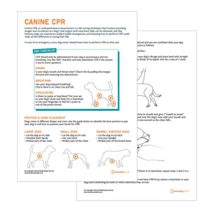 Canine CPR Pet Owner Education Handout (Printable PDF) Canine CPR Pet Owner Education Handout (Printable PDF)