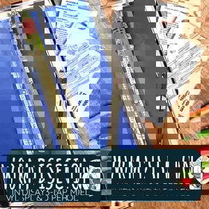 Earthworm Dissection (Vinyl Display & 3 D Paper Model)