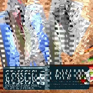 Cat Dissection (Vinyl Display & 3 D Paper Model)