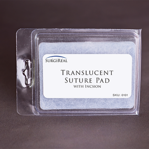 Translucent Suture Pad With Incision